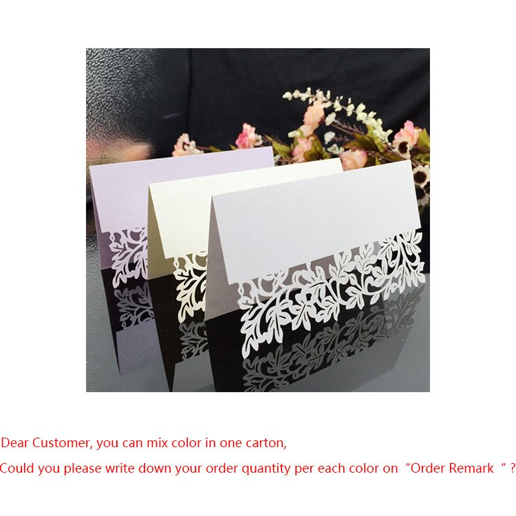 Hollow out Luxury Table Name Place Cards Wedding Christmas Birthday Party Invite Cards Decoration