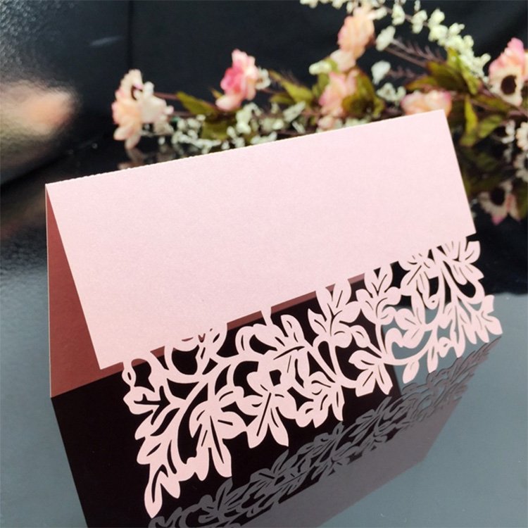 Hollow out Luxury Table Name Place Cards Wedding Christmas Birthday Party Invite Cards Decoration
