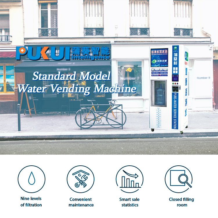 Popular Purified Automatic Water Vending Machine For Drinking Water