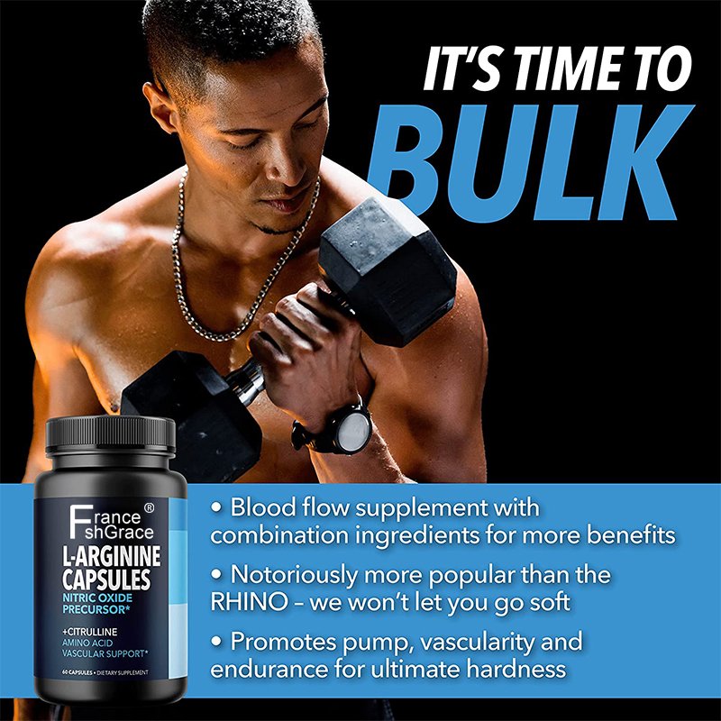 OEM product L Arginine Enhancing Supplement from Nitric Oxide 60 Capsules