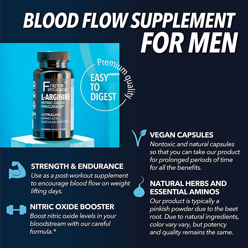 OEM product L Arginine Enhancing Supplement from Nitric Oxide 60 Capsules