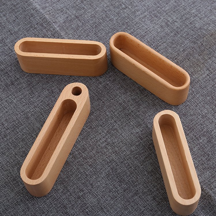 Wholesale Custom Desktop Stand Beech Natural Walnut Wooden Business Card Holder