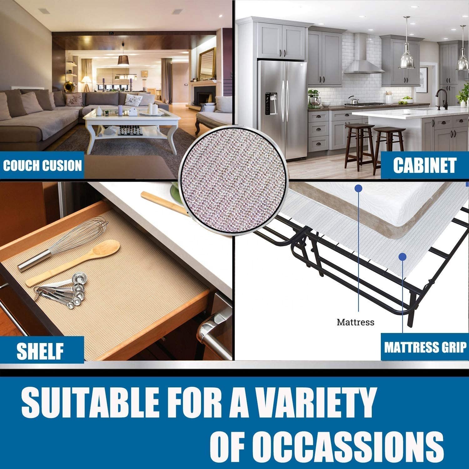 PVC Foam Non Slip Grip Rug Pad Anti Slip Carpet Underlay Mat