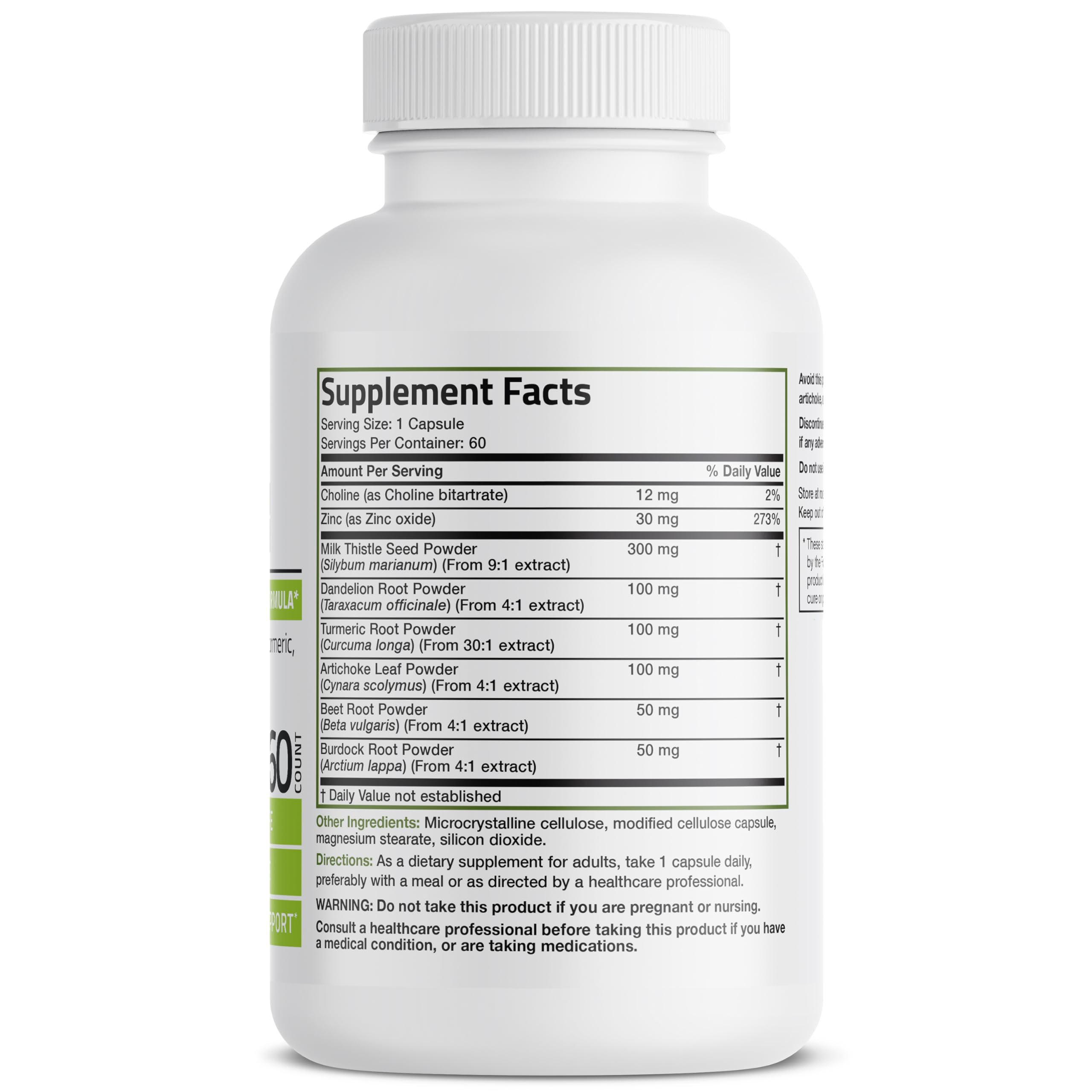 Milk Thistle Liver Detox Advanced Detox and Cleansing Formula Supports Health Liver Function 60 Vegetarian Capsules