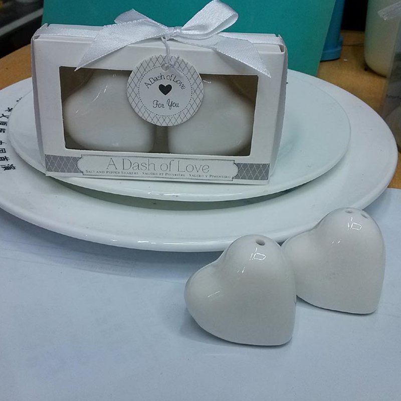 Assorted Design Practical Personalized Love Bird Ceramic Salt and Pepper Shaker Unique Wedding Souvenirs Gift Sets for Guests