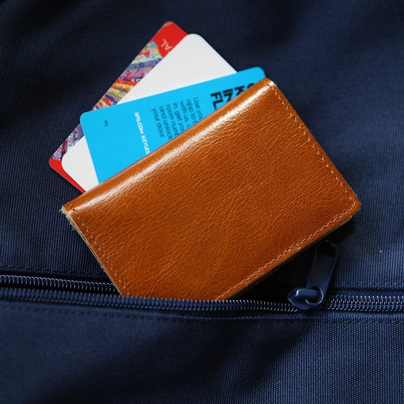 New Genuine Saffiano Leather Card Case, business card holder