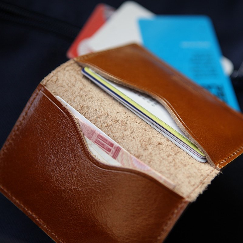 New Genuine Saffiano Leather Card Case, business card holder