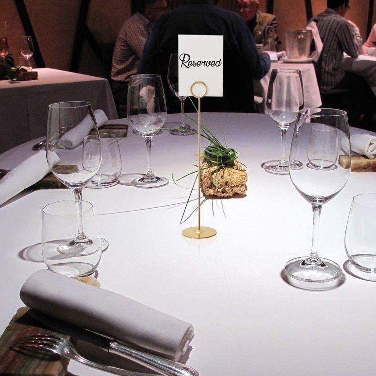 New Arrival Metal Name Place Card Holders Wedding Table Menu Holder