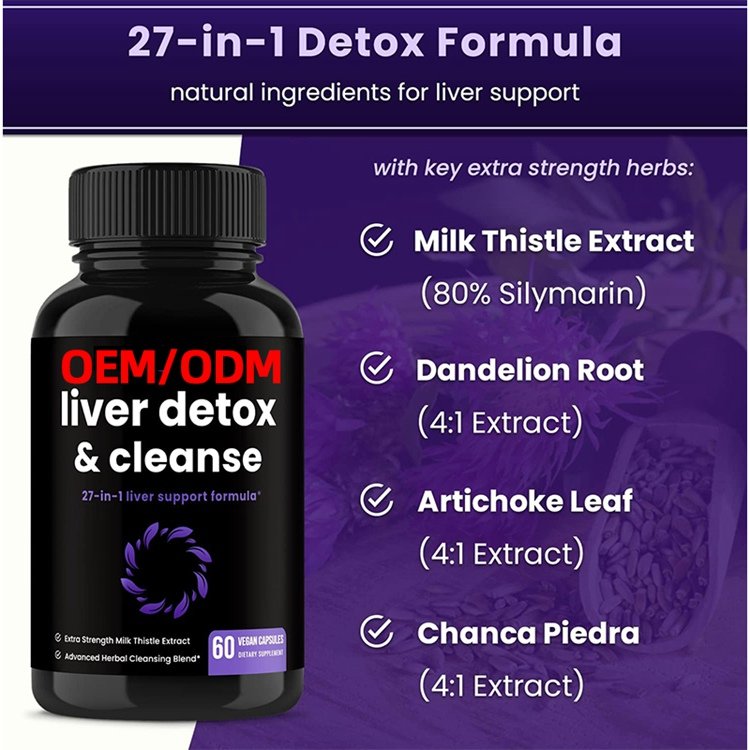 60 Capsules Liver Cleanse Detox & Repair Formula Premium Liver Support Pills Supplement