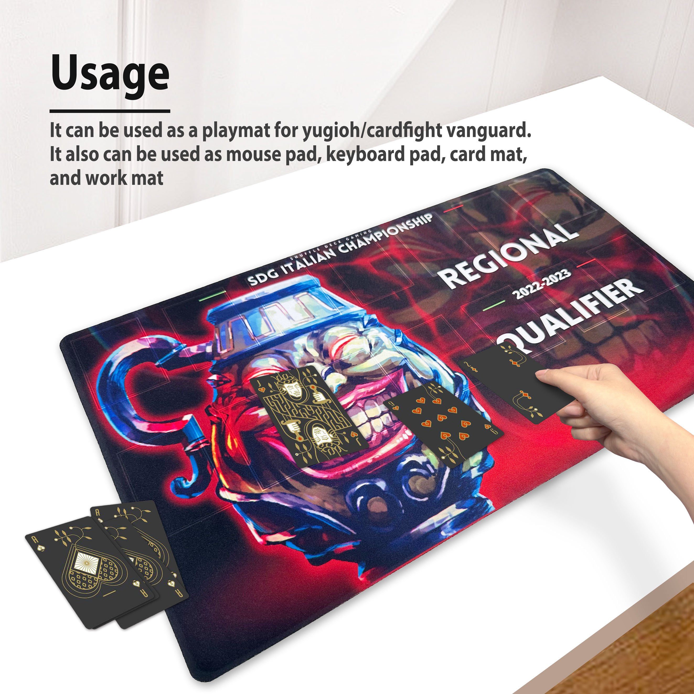AY Custom game playmat Customized soft printed art table Place mats card game play mat cloth playmat
