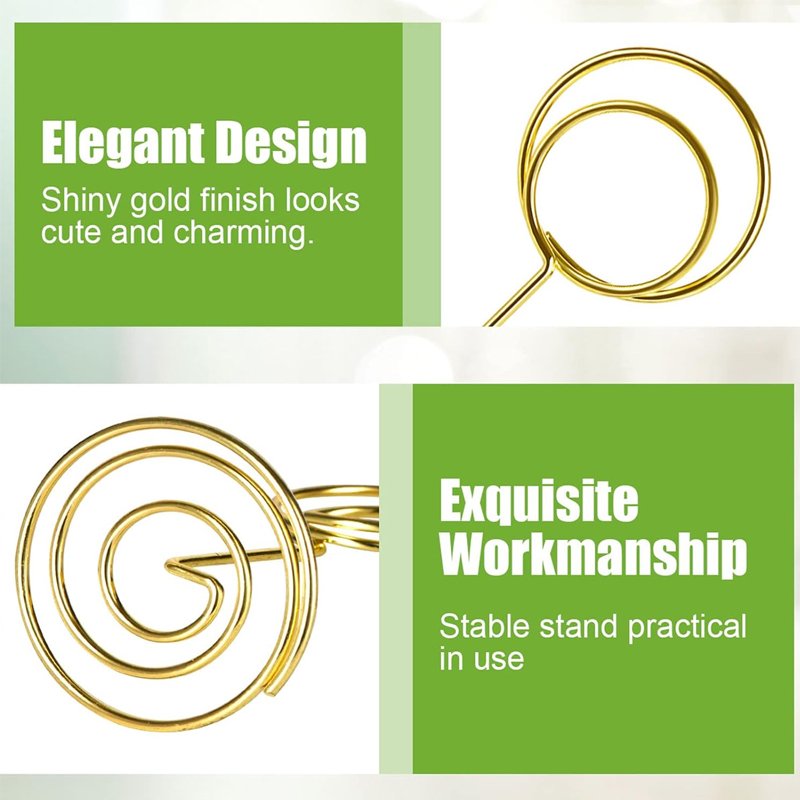 Restaurant Stainless Steel Metal Memo Photo Card Table Number Display Menu Holders for Wedding