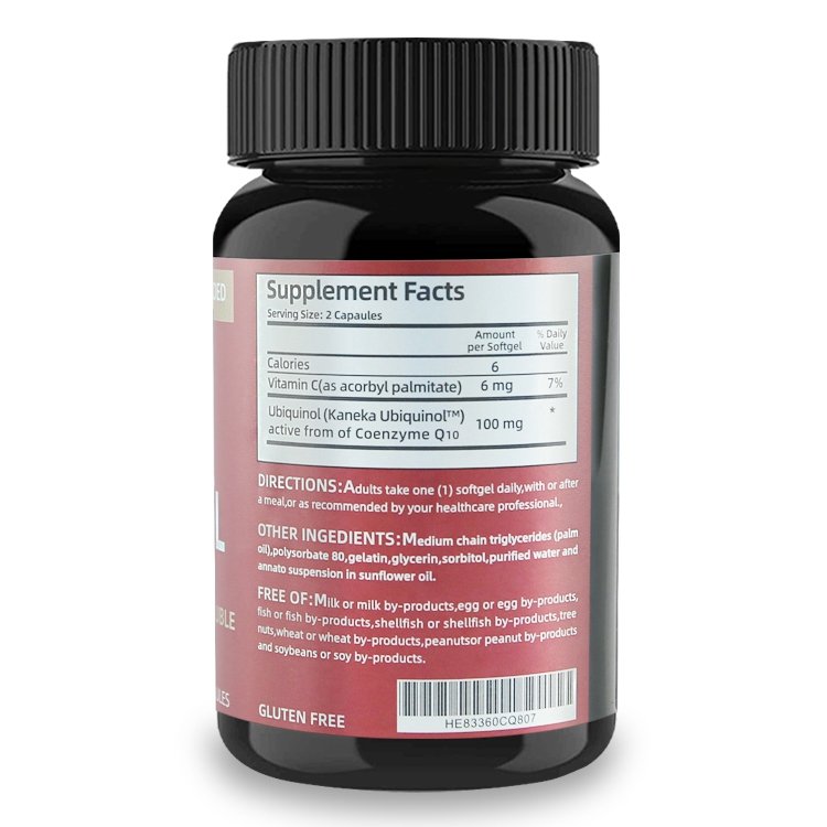 France shGrace 60 capsules CoQ10 ubiquinol patented water and fat soluble superior absorption dietary supplement
