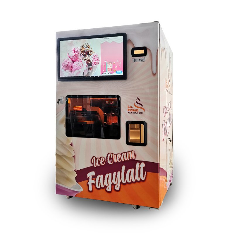 real time monitoring automatic soft ice cream vending machine