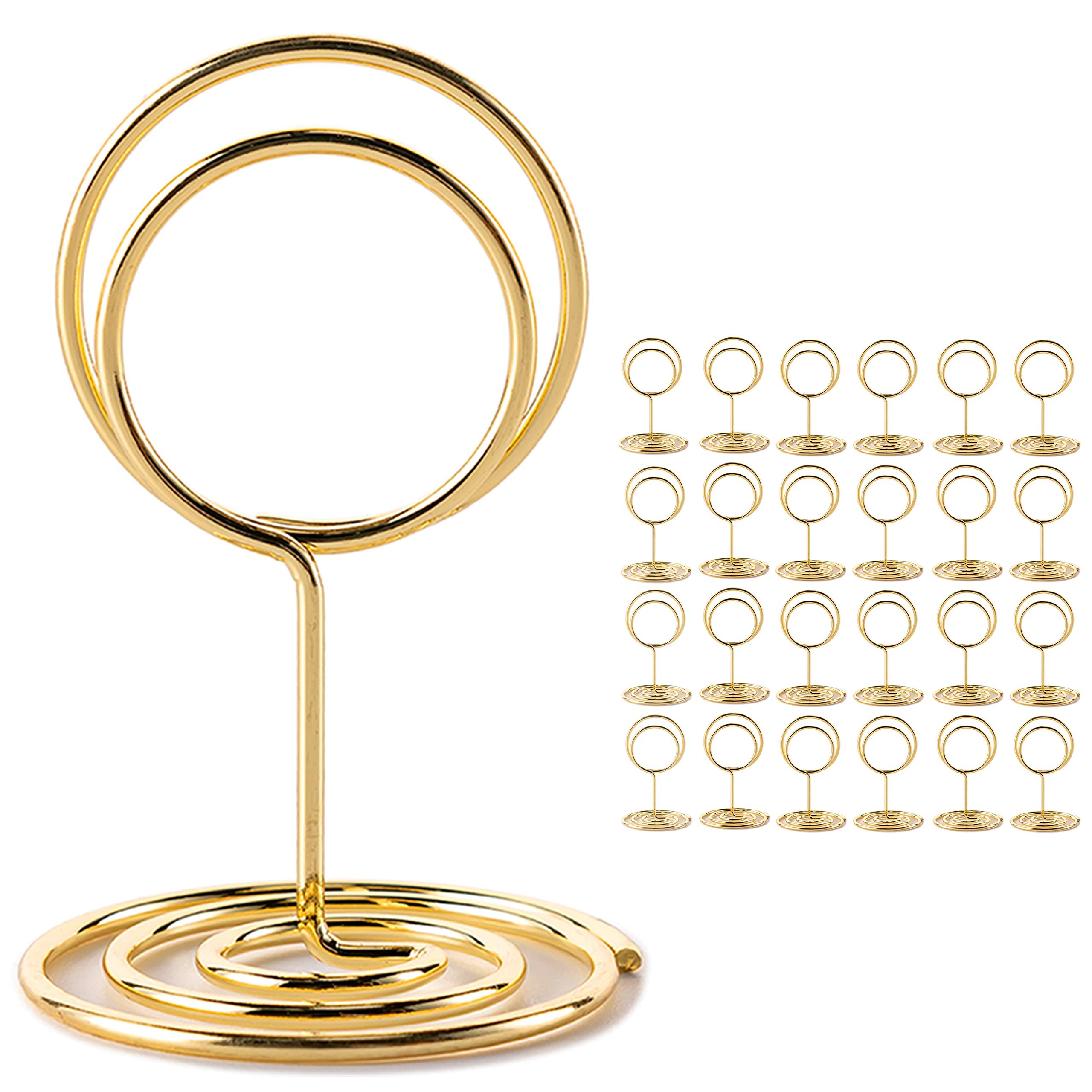 Metal POP Clip Hookei OEM 20pcs Bag Place Card Table Number Price Tag Holder Display Stand for Wedding