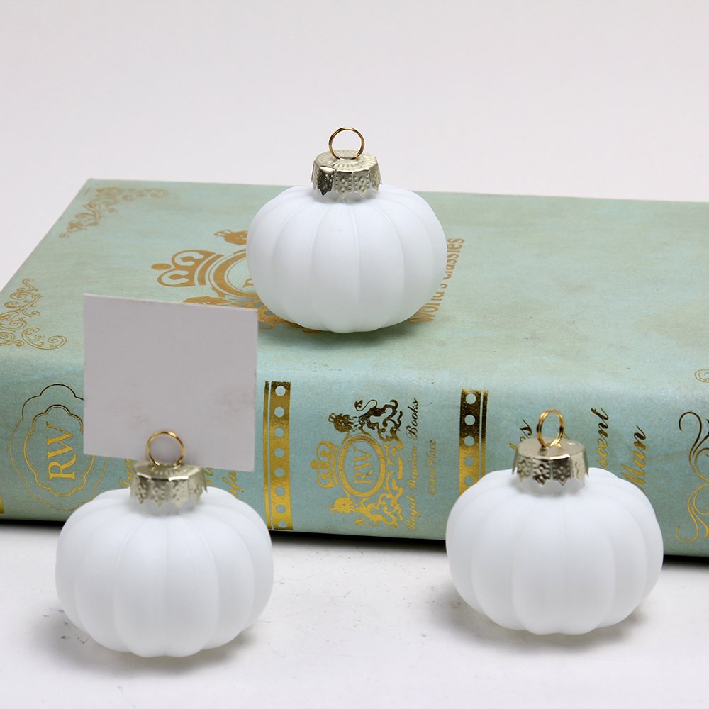 Mini Glass pumpkin ball place picture card holder Eco-friendly