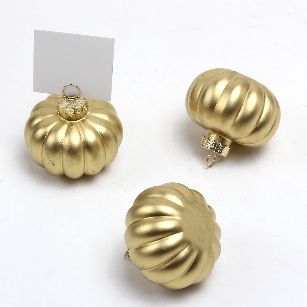 Mini Glass pumpkin ball place picture card holder Eco-friendly