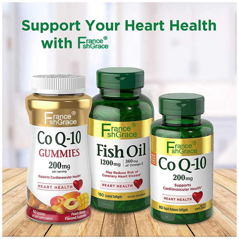 Fish Oil Capsules Dietary Supplement Omega-3 Supports Heart Health