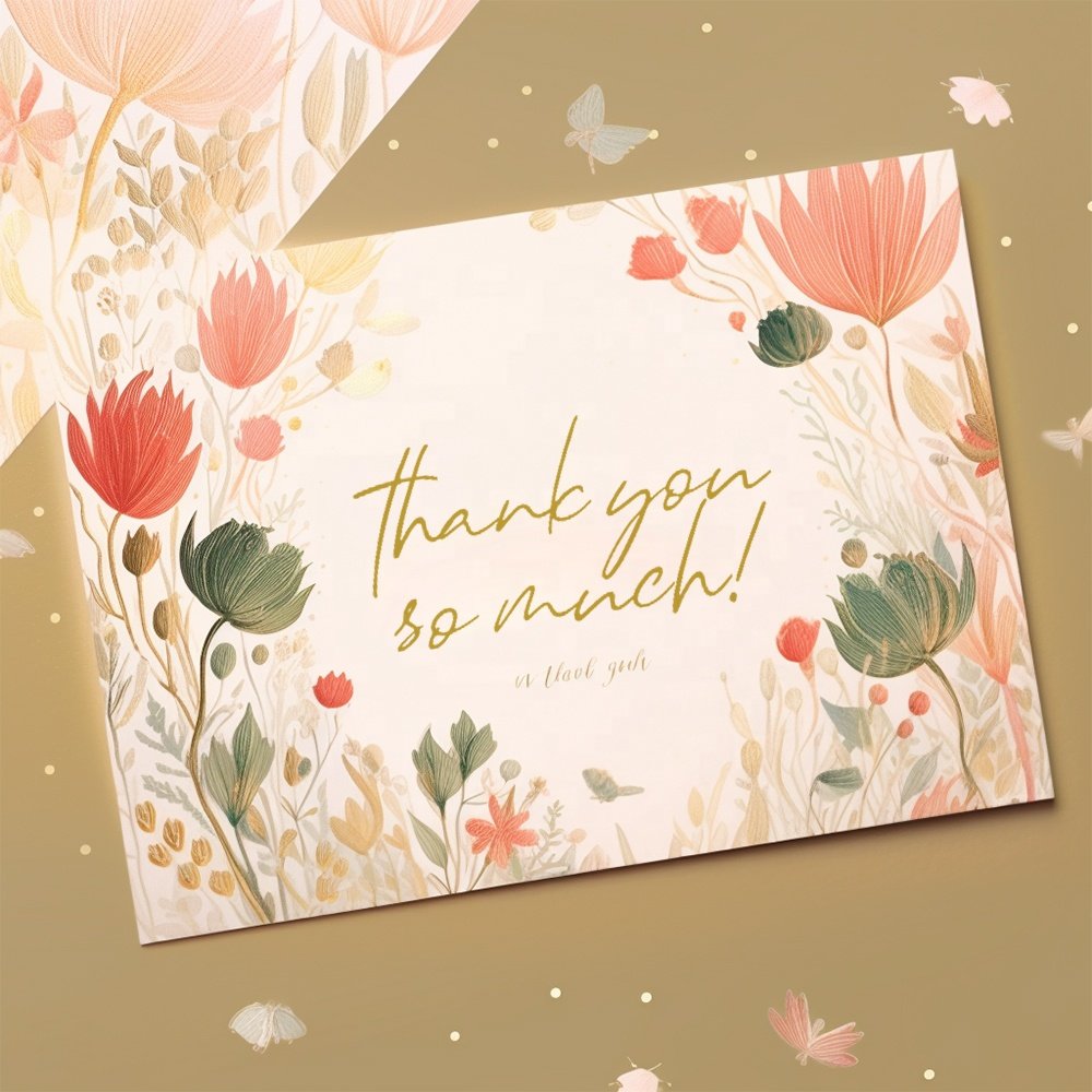 Crystal Code Custom Luxury Gold Foil Logo Printing Business Cards With Your Own Design Thank You Card For Small Business Printer