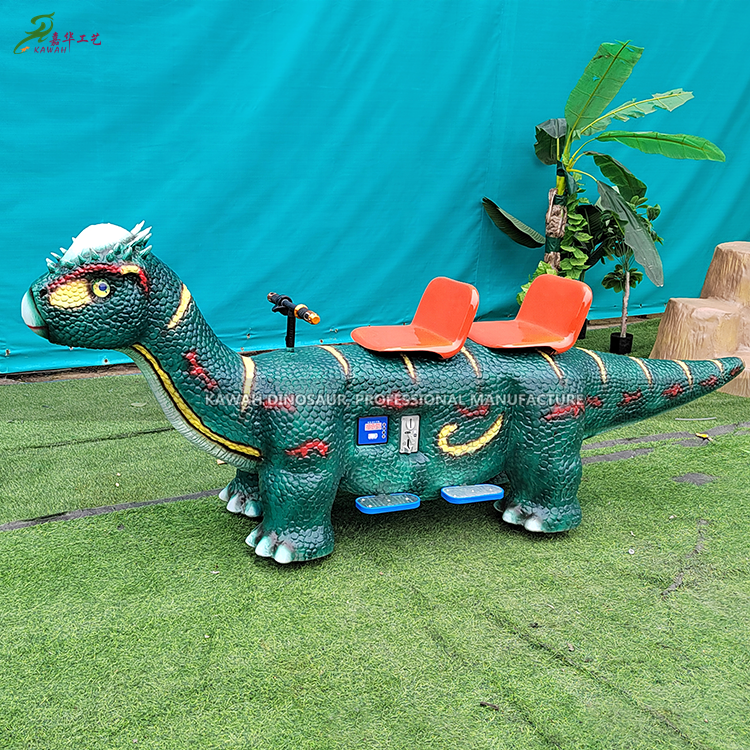 Dinosaur Amusement Park Equipment Electric Dinosaur Ride Double Seats
