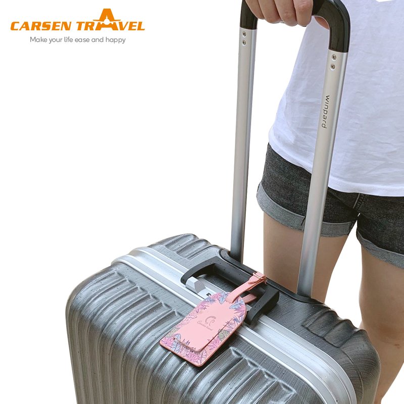 Customized travel document bag suitcase tag set Passport holder handbag tag set passport wallet luggage tag kit