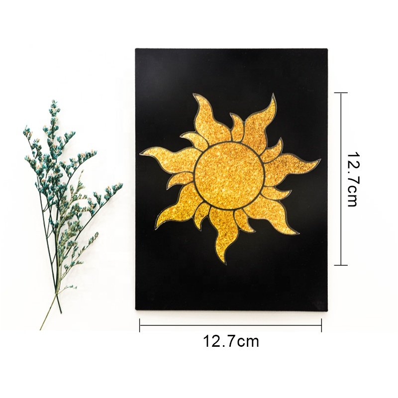 OEM ODM Luxury Centerpiece Wall Decoration Sun Flower Ornament Acrylic Birthday Wedding Table Number Guests Name Place Cards