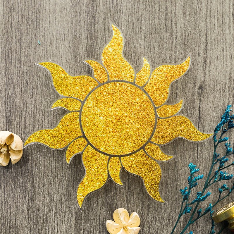 OEM ODM Luxury Centerpiece Wall Decoration Sun Flower Ornament Acrylic Birthday Wedding Table Number Guests Name Place Cards