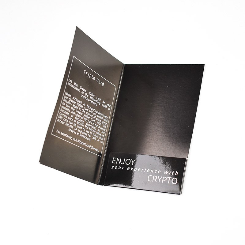 Zuoluo discount hotel supplies hotel key card holder center folded with a pocket