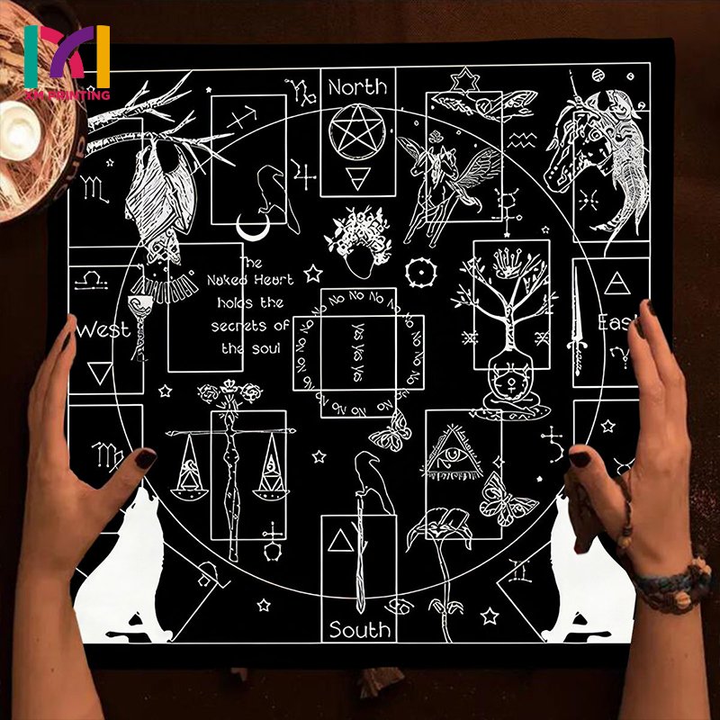 Ultra Soft Customized Double-Sided One Piece Card Game Place Mats for Home for Tarot Card Games