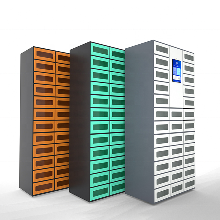Public places Cell Phone Locker Smart Phone Charging Locker with Credit Card/coin /mobile wallet payment