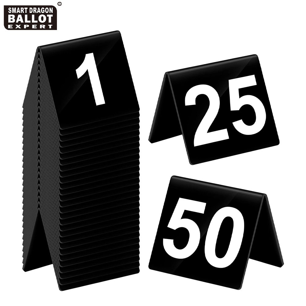 Number Signs Table Seating Place Card Hotel Room Number Sign for Election