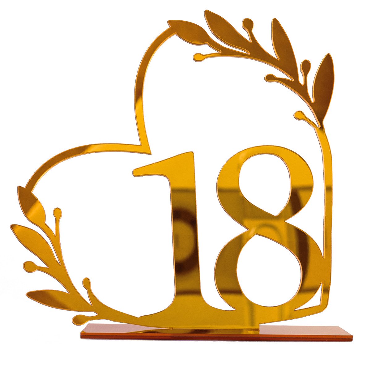 Ychon Gold Dinning Table NumbersTable Sign Seat Card Wedding Birthday Acrylic Table Numbers For Wedding Reception Party