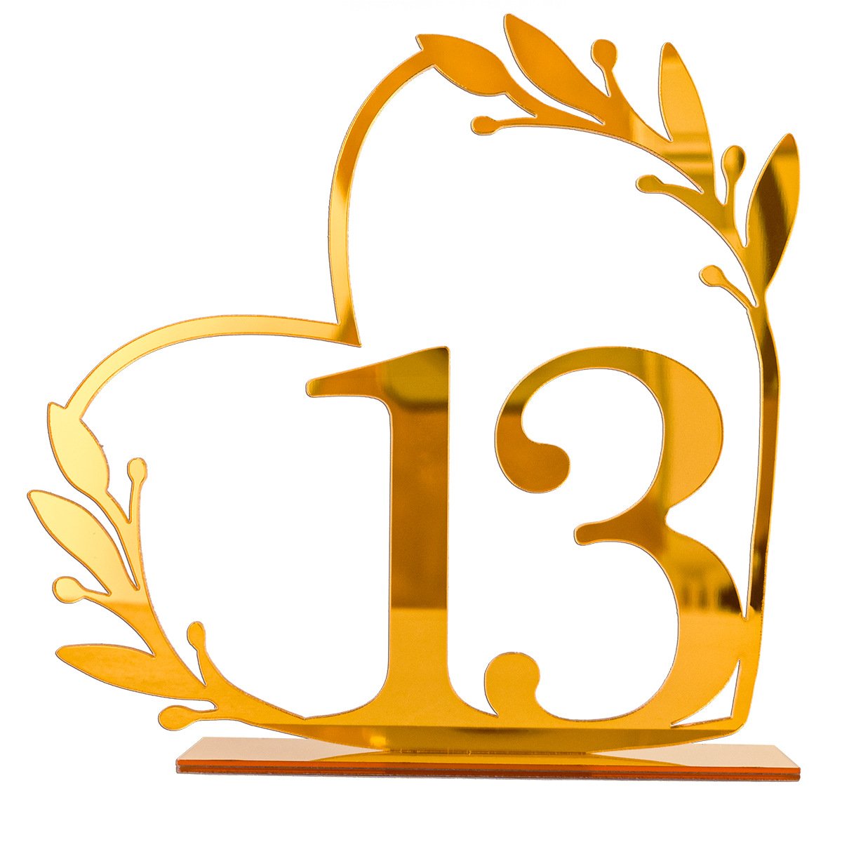 Ychon Gold Dinning Table NumbersTable Sign Seat Card Wedding Birthday Acrylic Table Numbers For Wedding Reception Party