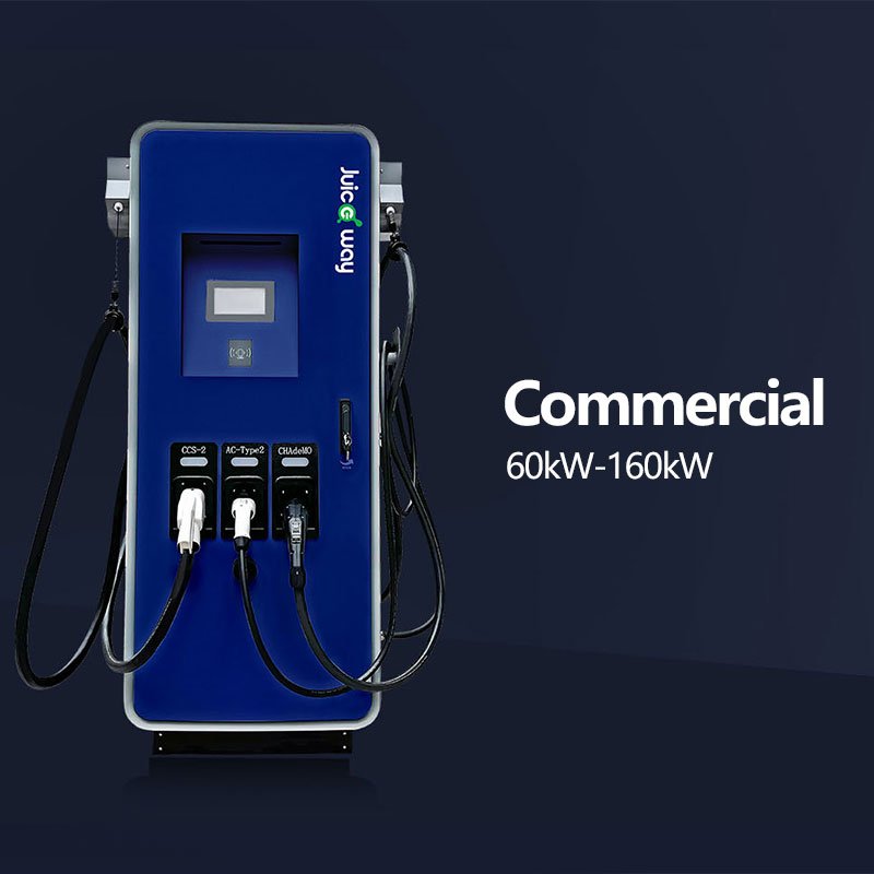 DC 160kW AC 22kW CCS2 CHAdeMO GBT Type2 Type1 optional 182kW ev charger 3 output ports ev charging station for business charging