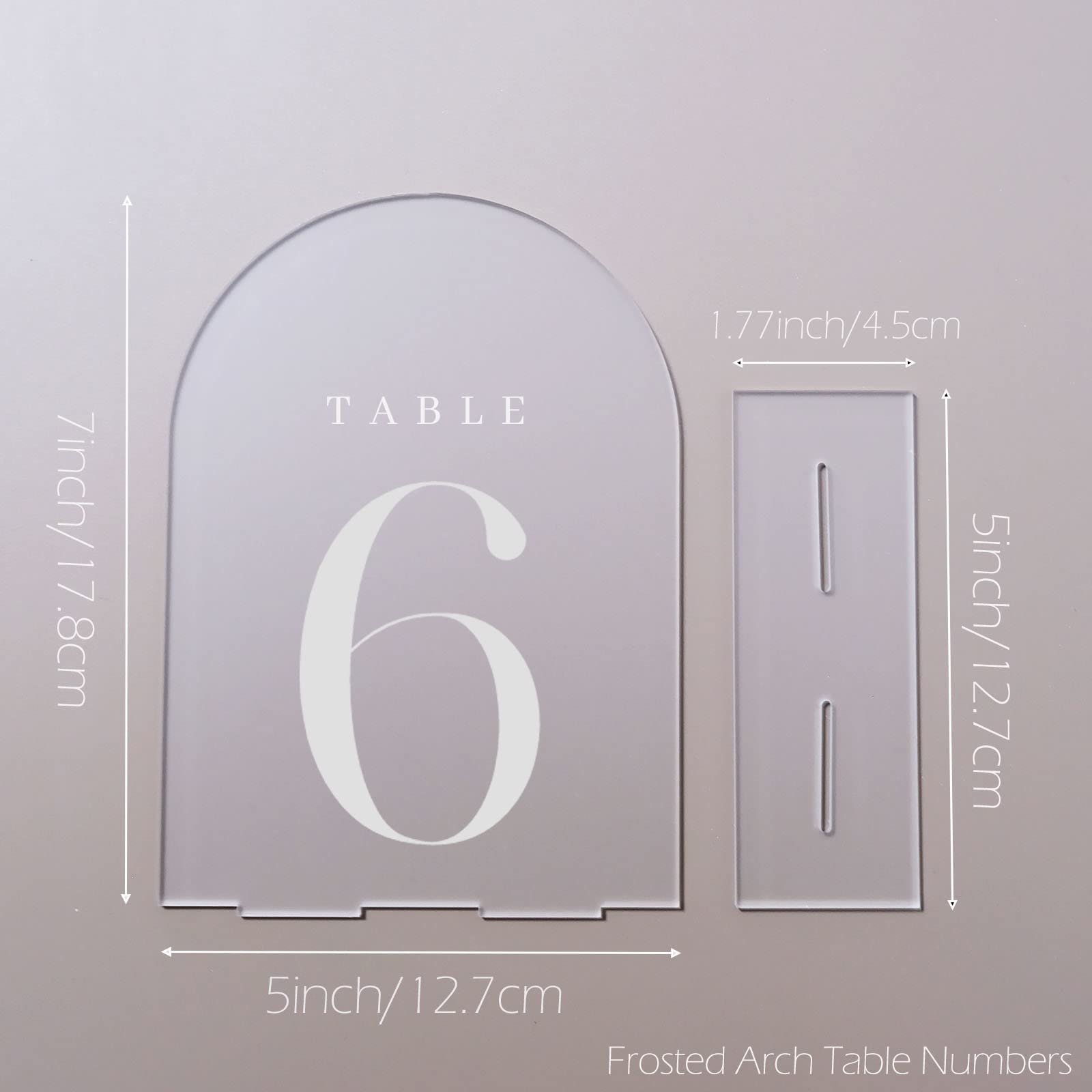 Factory wholesale Frosted Arch 1-10 Wedding Centerpieces and Table Decorations Arch Table Numbers for Reception Party Event