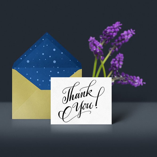 Custom Thank You Card For Small Business