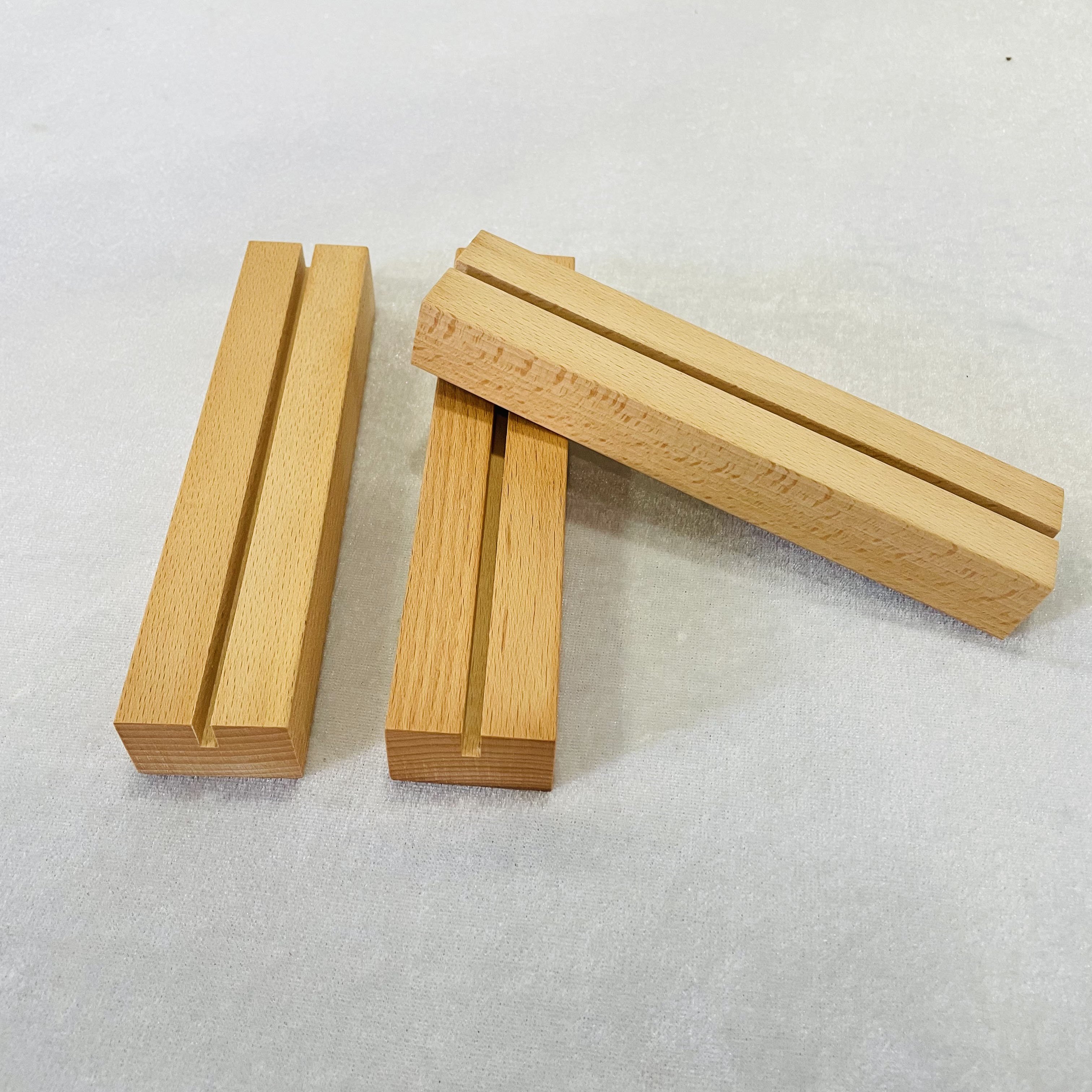 Wood Business Card Display Place Card Holders Table Number Stands Name Card Holder for Wedding and Table Name