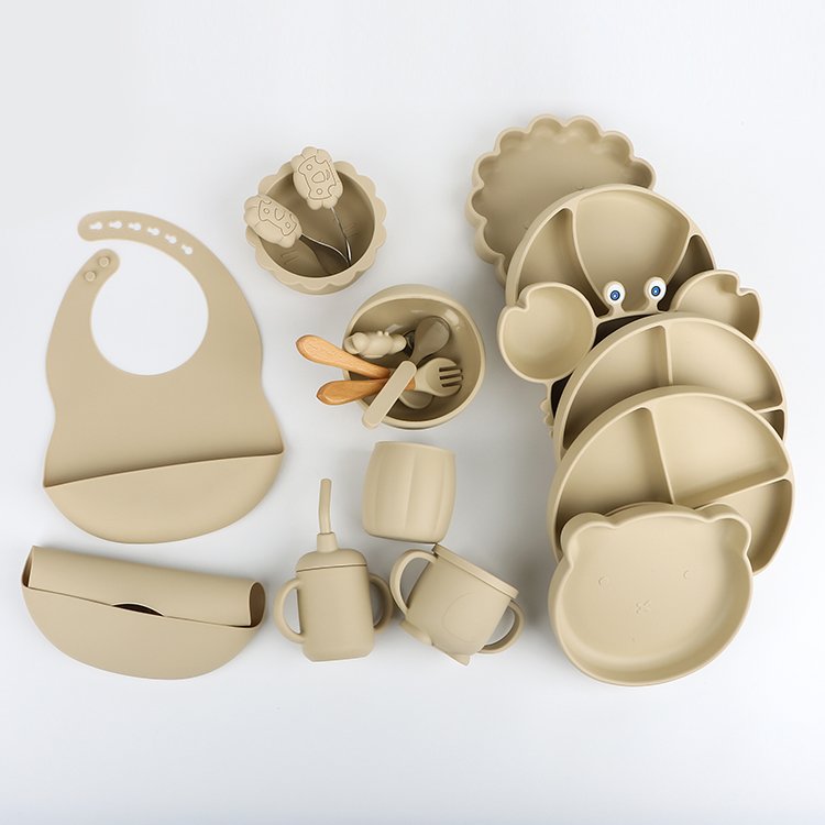 Baby Feeding Mat Rubber Plate Kids Silicone Place Mat Suction Bowl Assiette En Silicone
