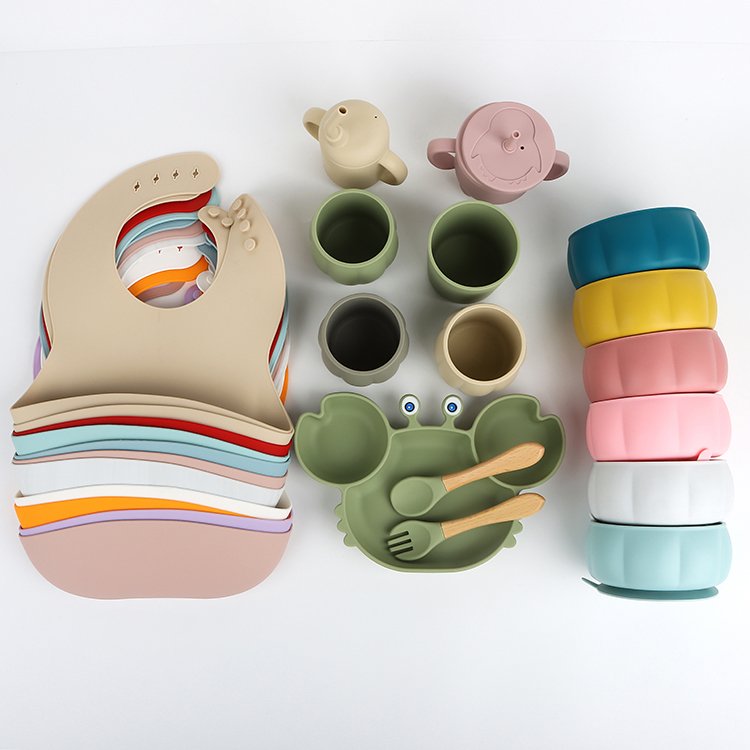 Baby Feeding Mat Rubber Plate Kids Silicone Place Mat Suction Bowl Assiette En Silicone