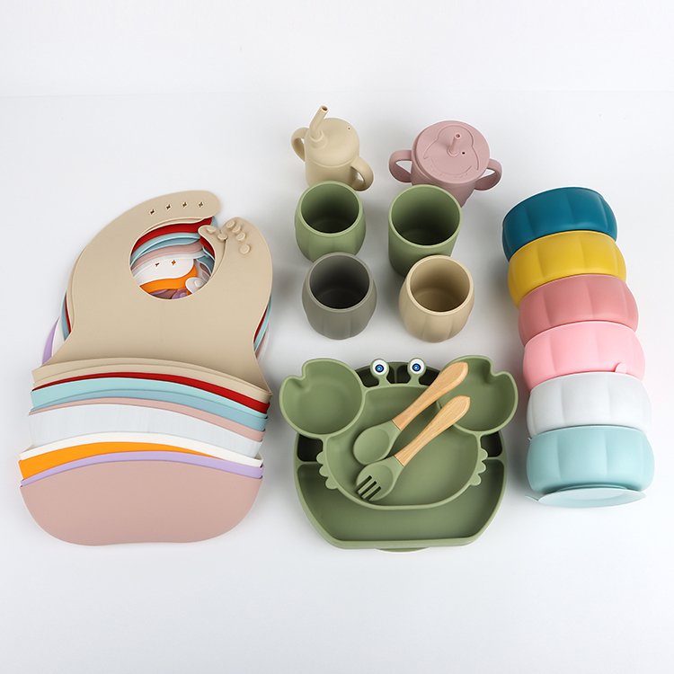 Baby Feeding Mat Rubber Plate Kids Silicone Place Mat Suction Bowl Assiette En Silicone