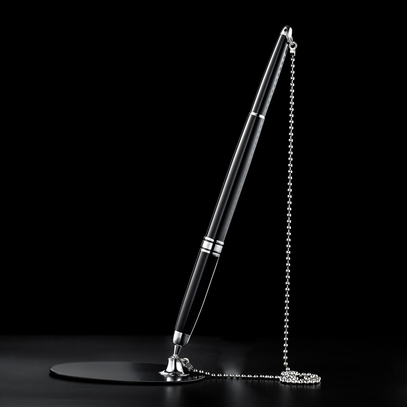 High-end Advertising Gift Set Metal Fixed Pens Chain Desk Business Office Signature Counter Ballpoint Gel Pen