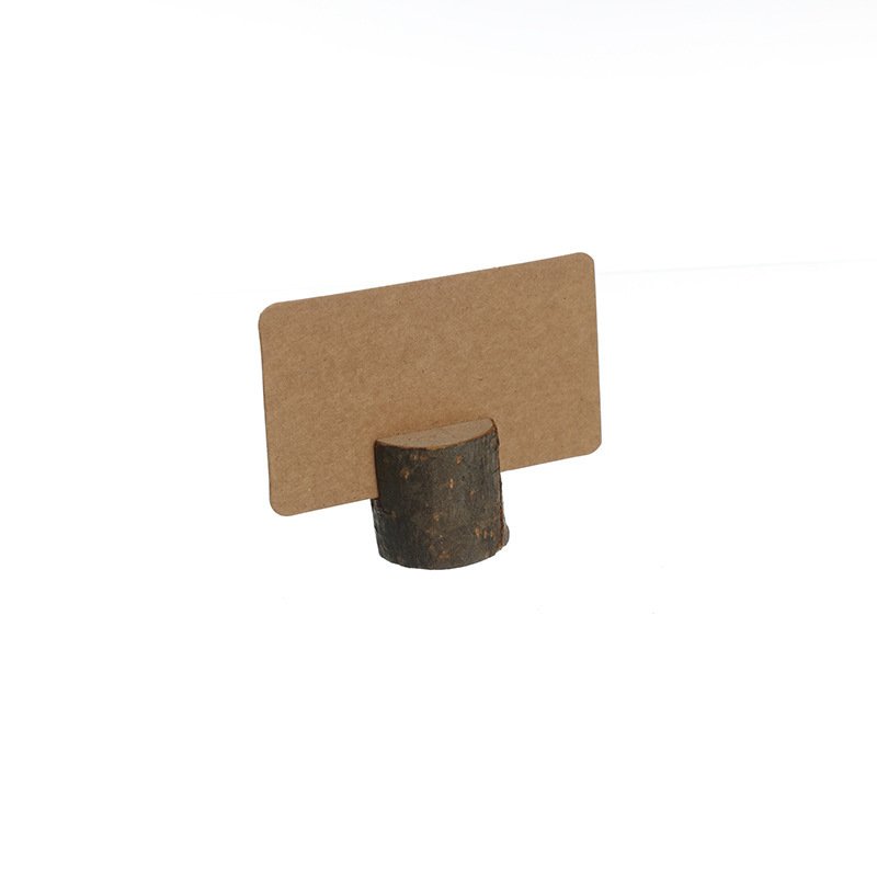 Natural Premium Rustic Table Number Holder Photo Holder Wood Place Card Holder for Wedding Party