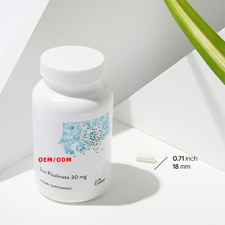 Well-Absorbed Zinc Supplement for Growth and Immune Function 180 Capsules Zinc Picolinate 30 mg