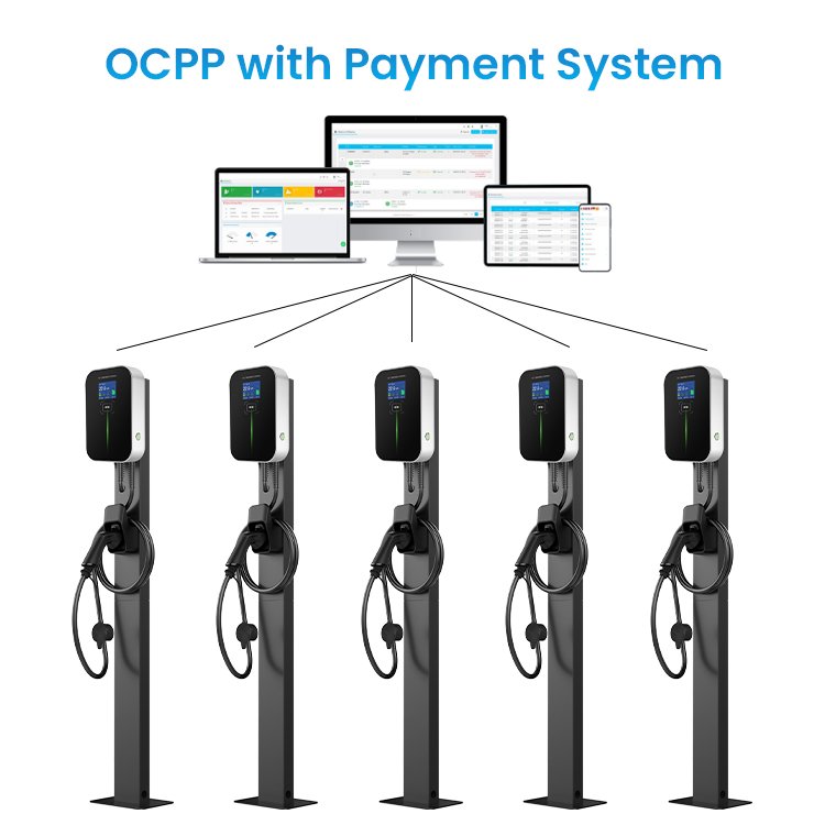 BESEN 3phase 380V SWIPE CARD OCPP EV WALLBOX 32A 22kW RFID ELECTRIC VEHICLE CHARGER for electric cars