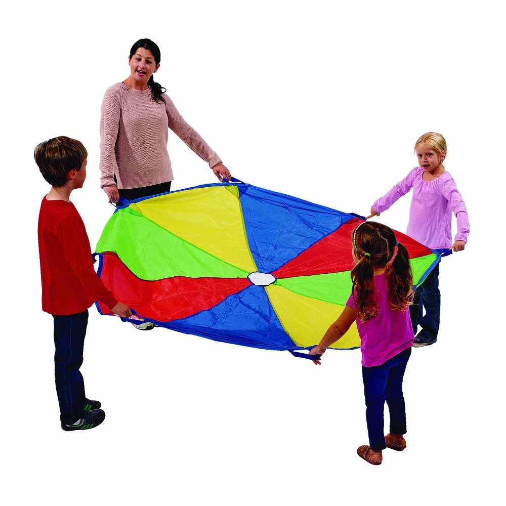 Custom Play Equipment Rainbow Parachute Kid Parachute Toy for Elementary School Gym Class Backyard