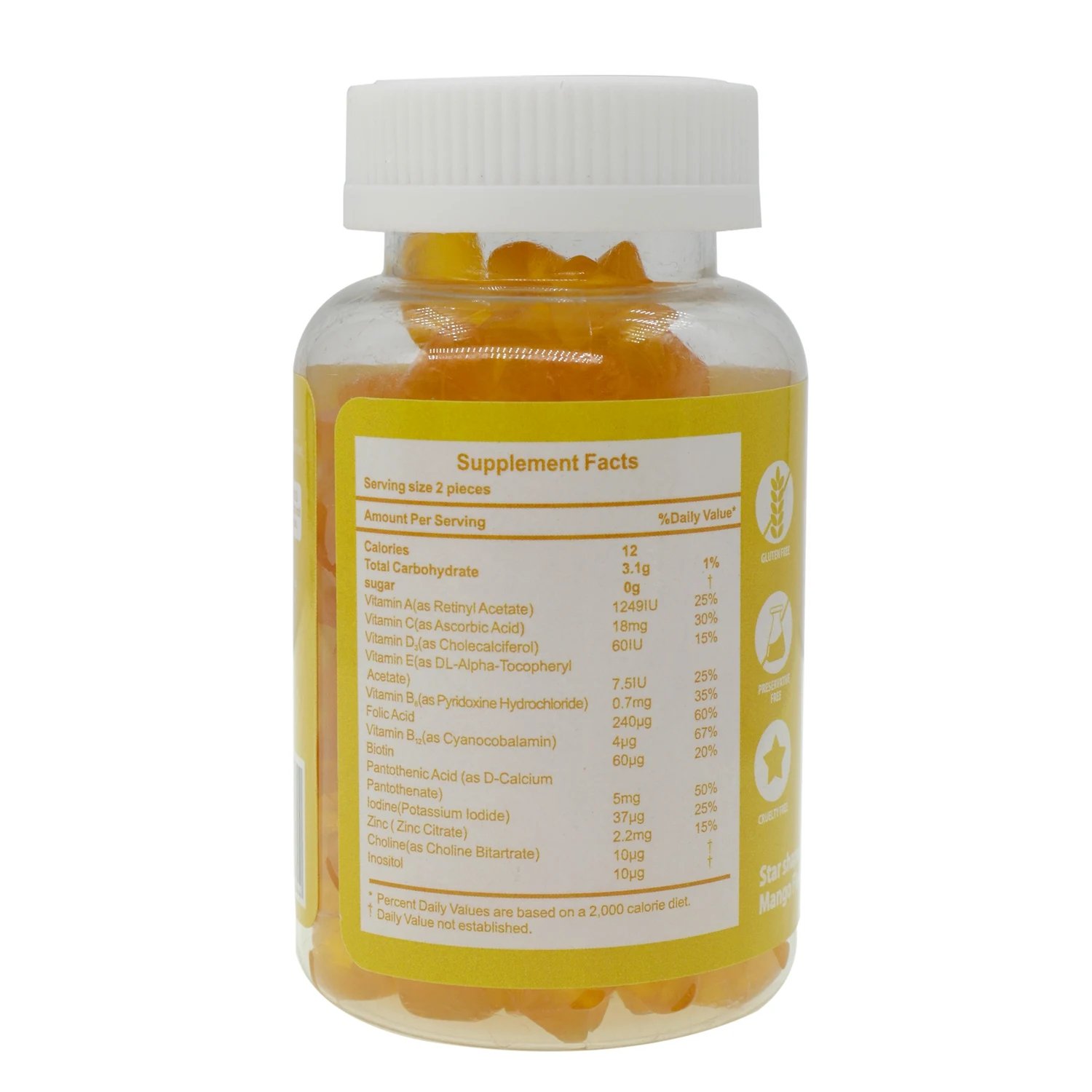 OEM supplement multivitamin sugar free vitamins kids gummy