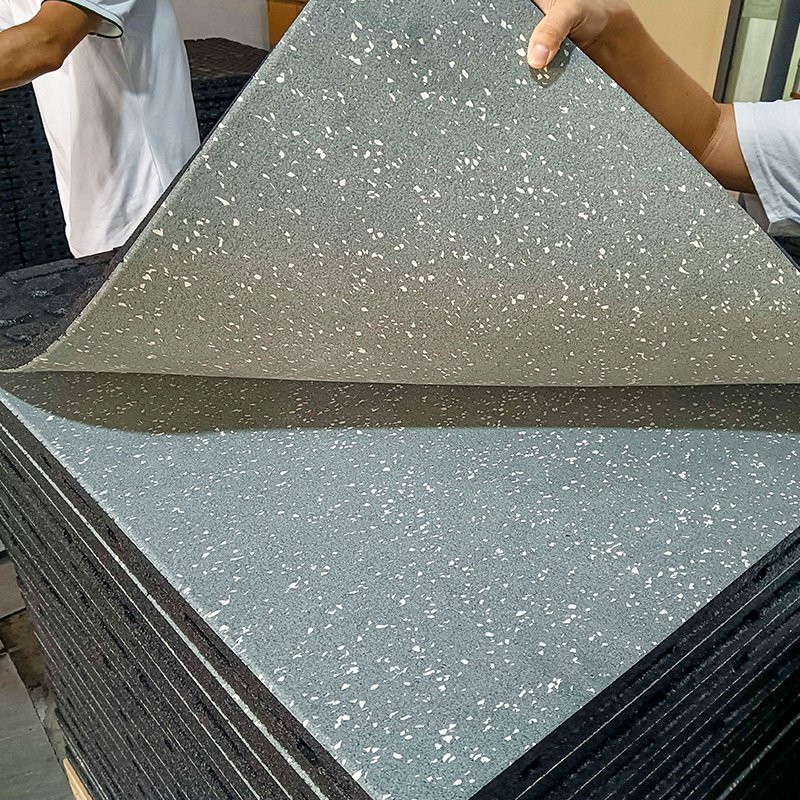 15-50mm rubber gym mat colorful granulated rubber gym mat for fitness center High quality