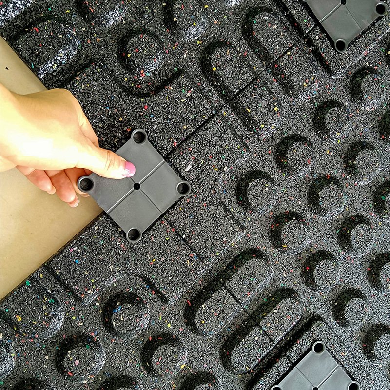 15-50mm rubber gym mat colorful granulated rubber gym mat for fitness center High quality