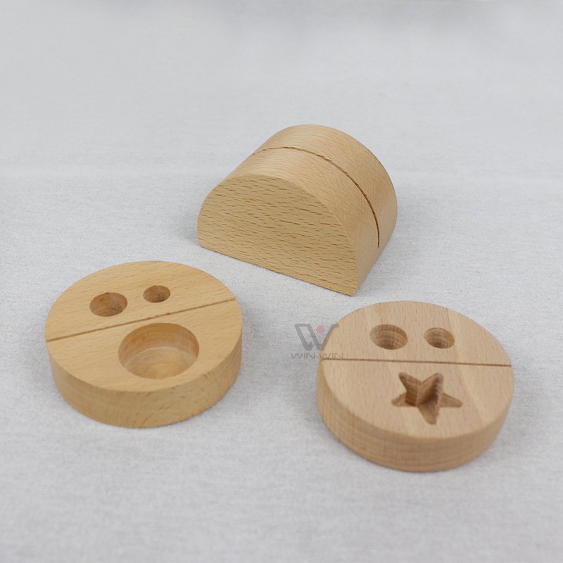 Wooden Calendar Base Wooden Menu Business Card Display Holder Wooden Place Card Holder