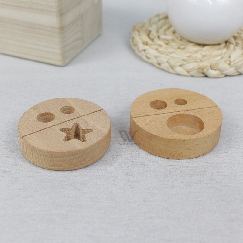 Wooden Calendar Base Wooden Menu Business Card Display Holder Wooden Place Card Holder