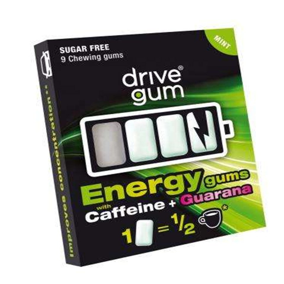 xylitol caffeinated guarana chewing gum functional spearmint flavor chewing gum